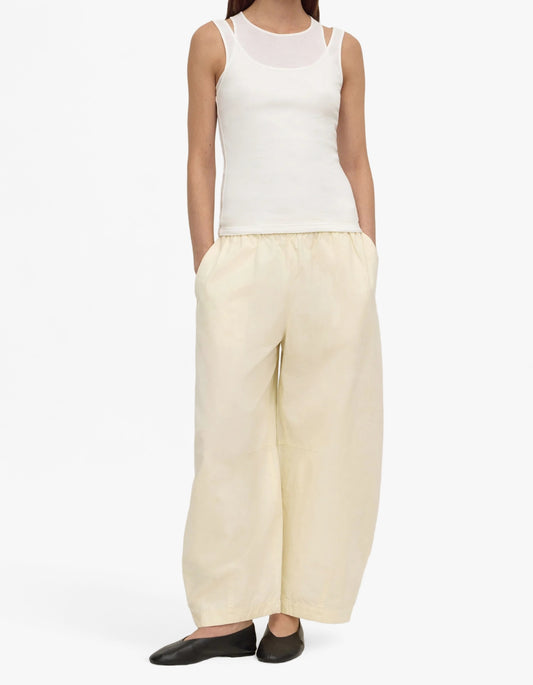 Lola Barrel Pant - Vanilla