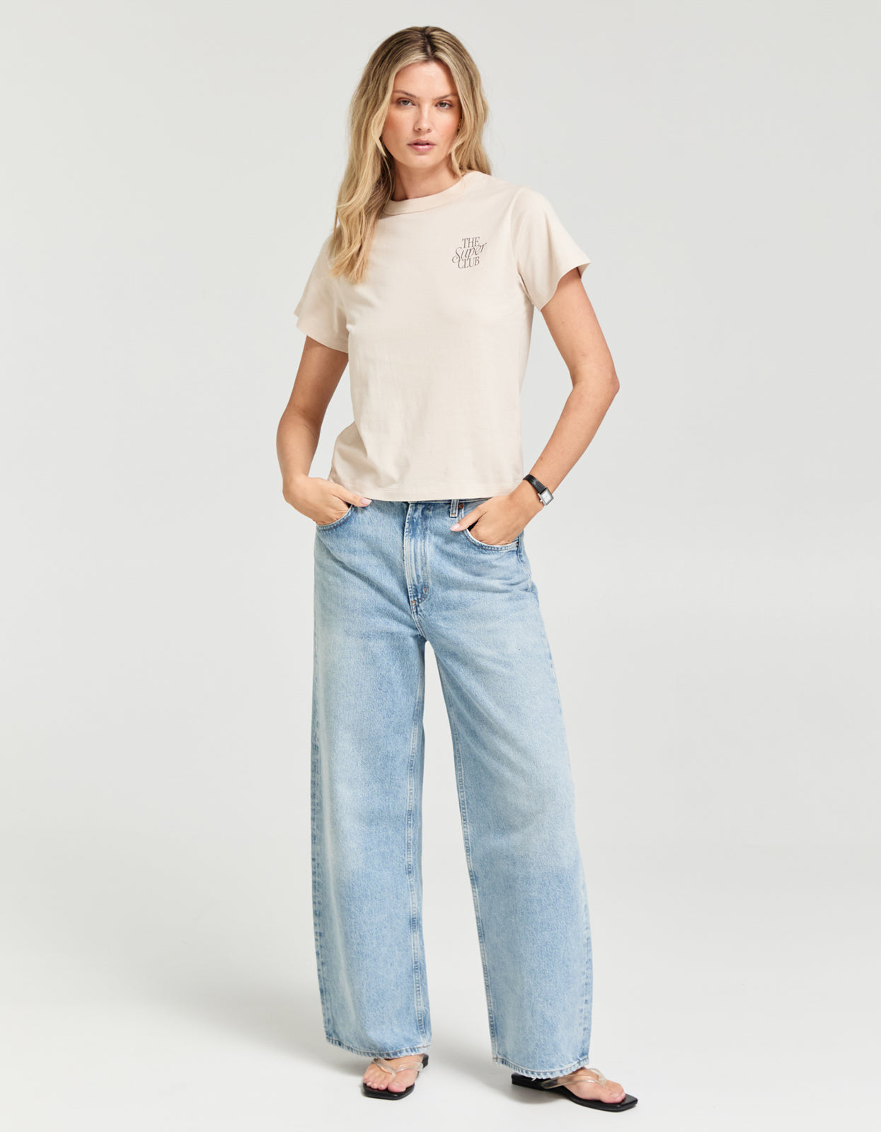 Lowkey Super Club Tee - Oat Milk