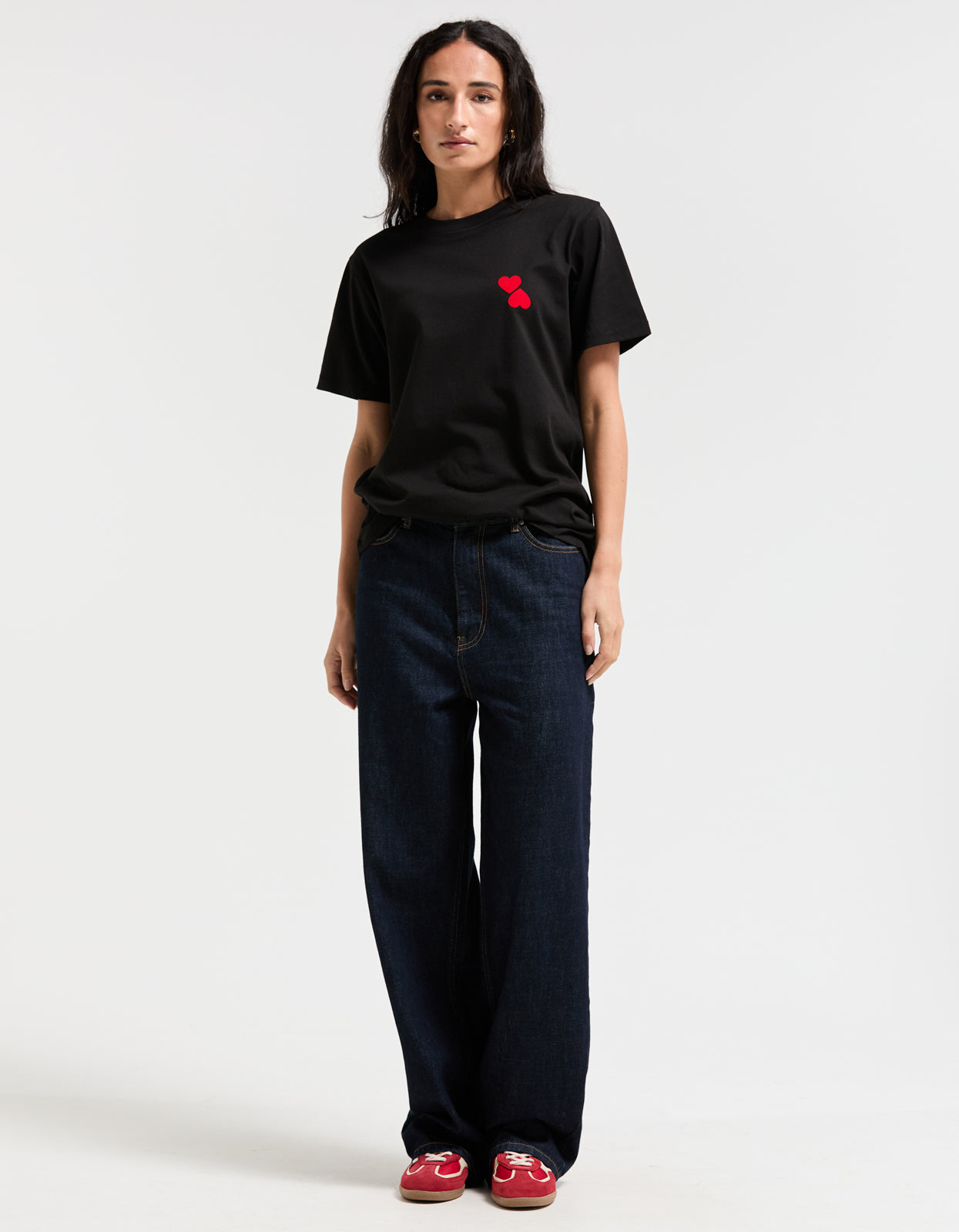 Love Club Tee - Black/Red