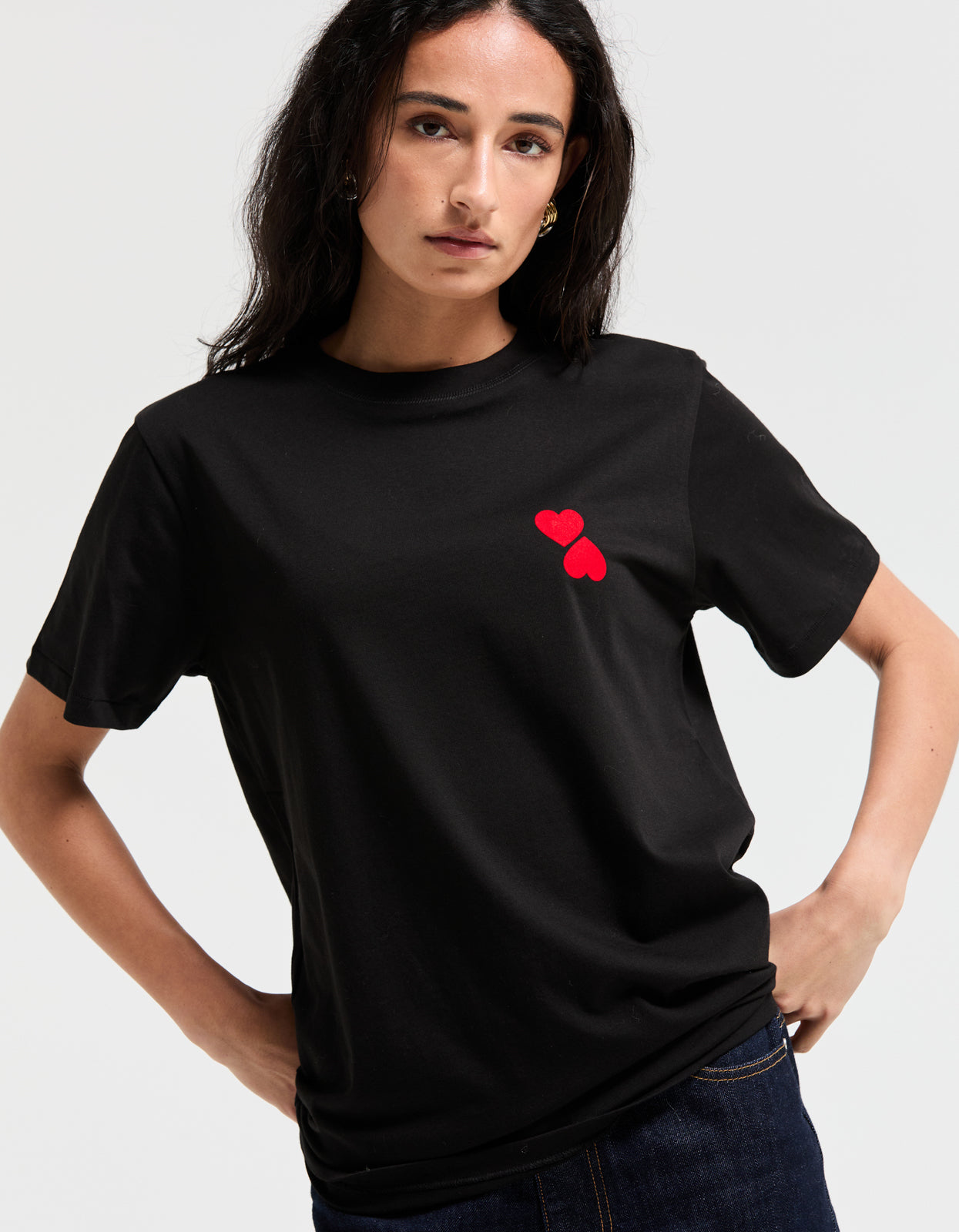 Love Club Tee - Black/Red