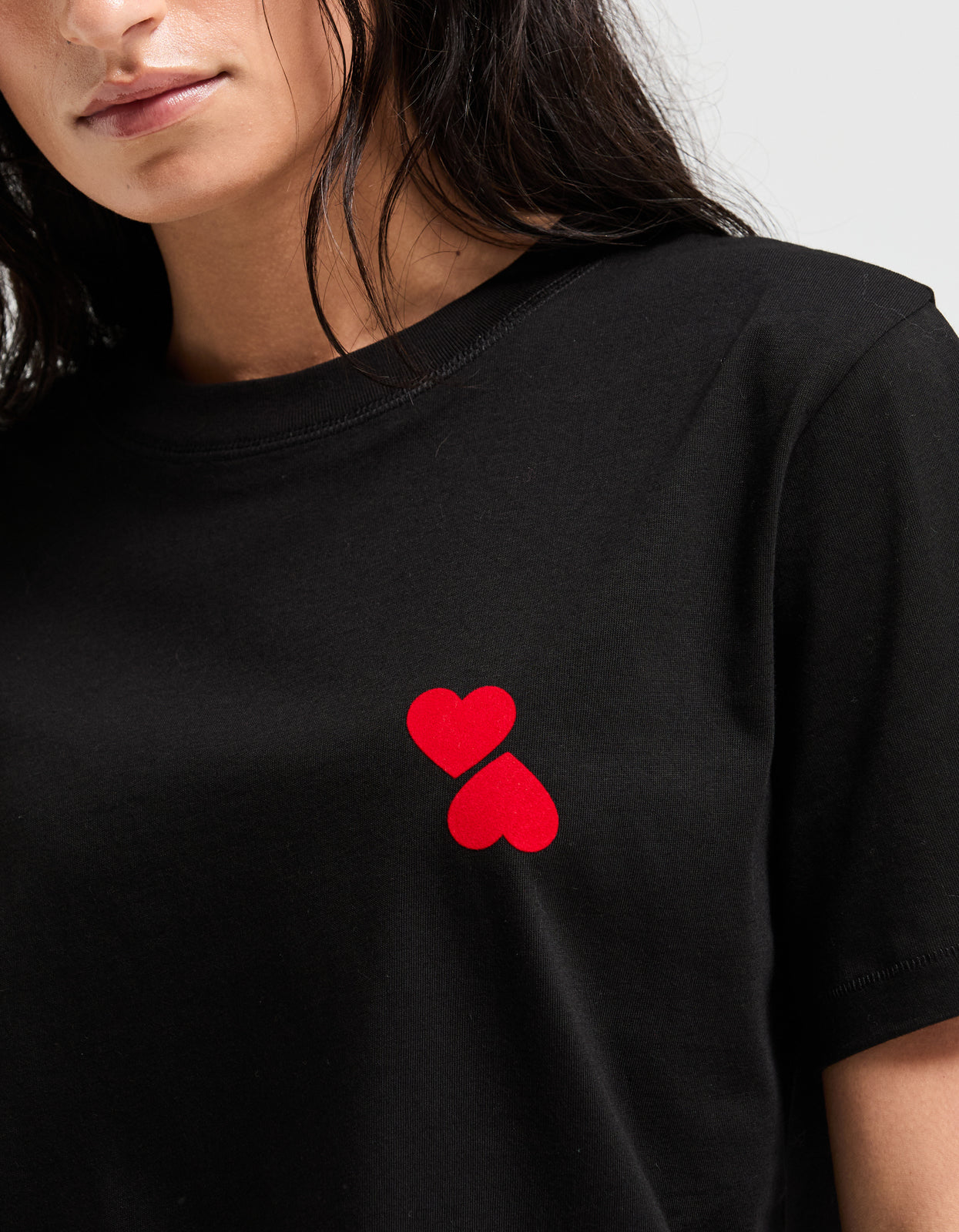 Love Club Tee - Black/Red