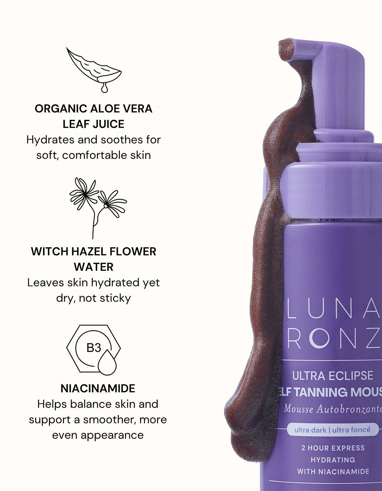 Ultra Eclipse Express Self Tanning Mousse Ultra Dark 200ml - Ultra Dark