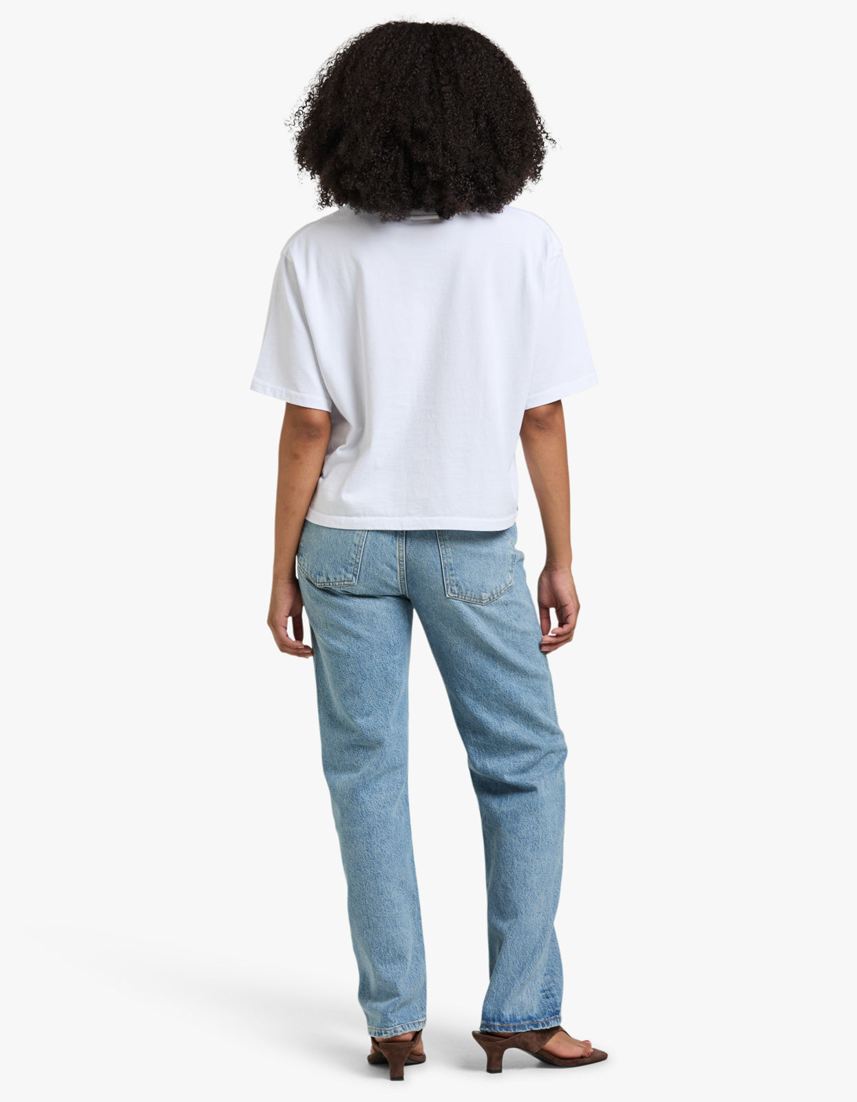 Tiramisu Boxy Crop Tee - White