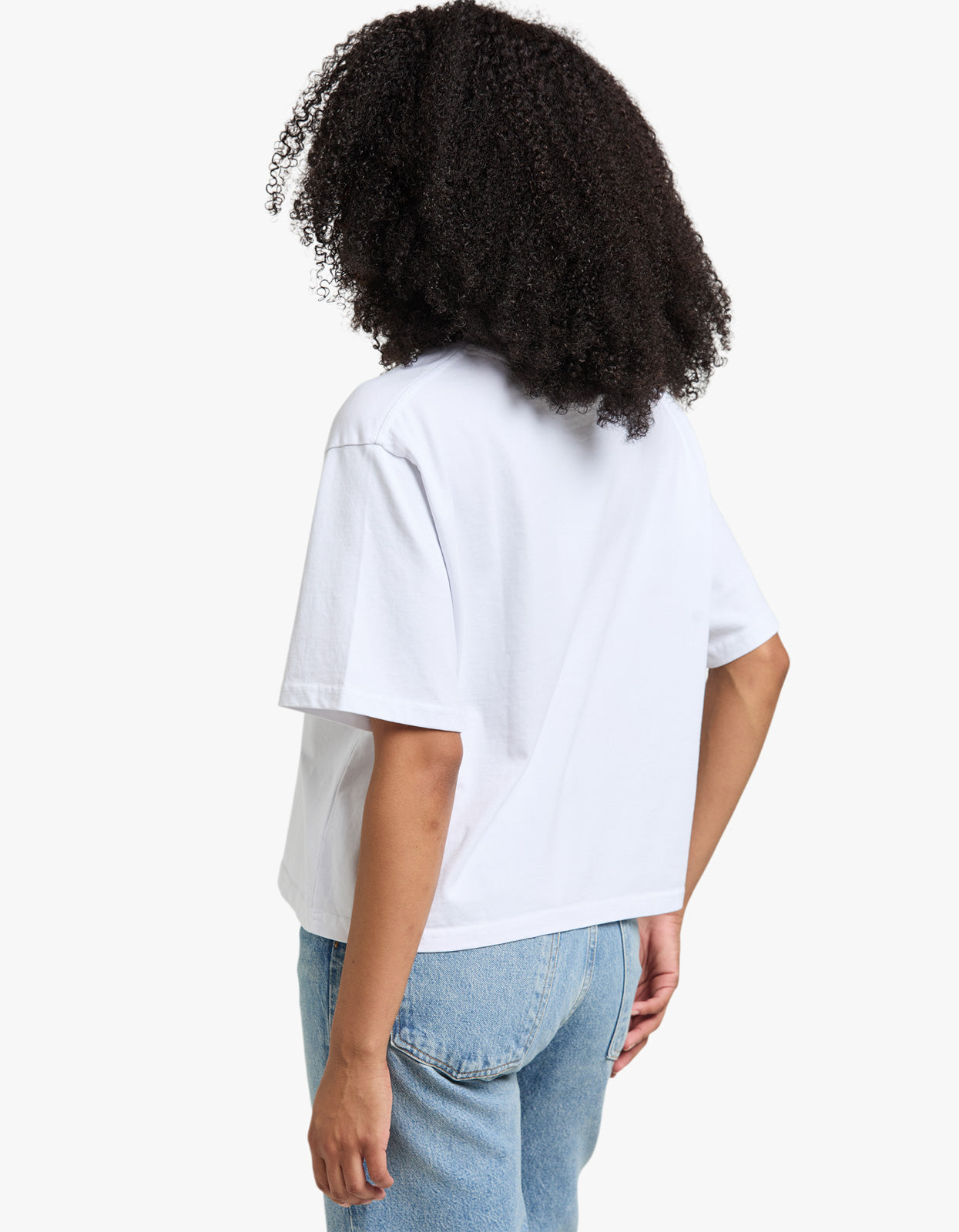 Tiramisu Boxy Crop Tee - White