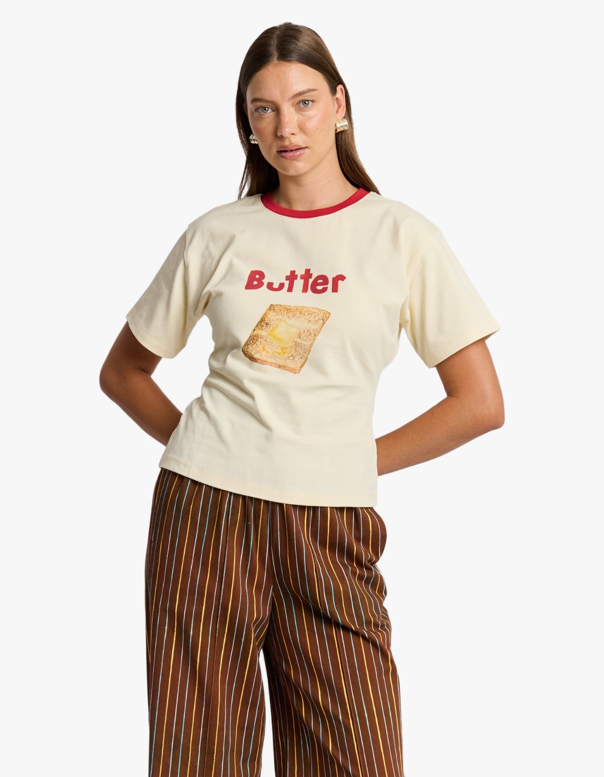 Butter On Toast Fitted Tee - Butter