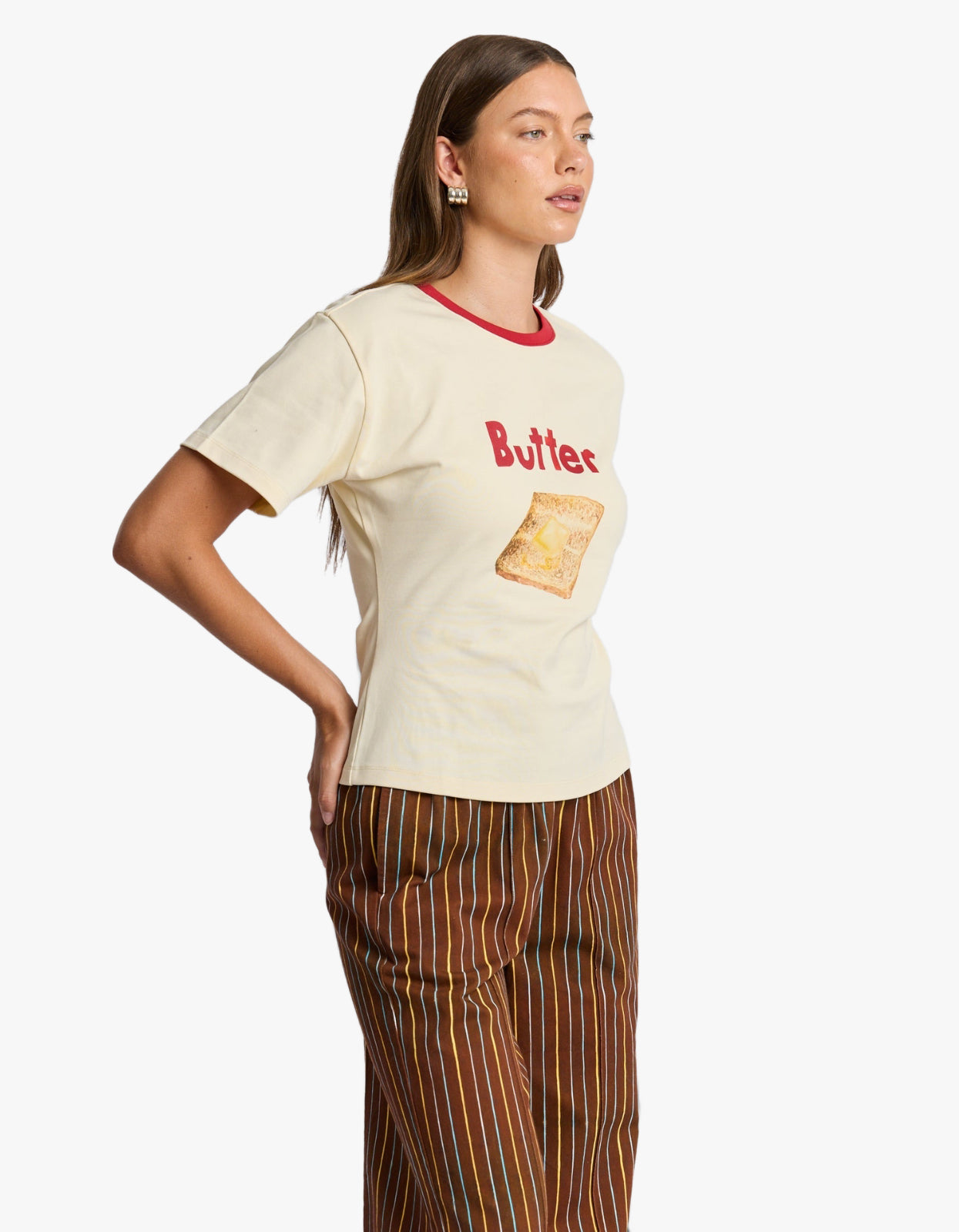 Butter On Toast Fitted Tee - Butter