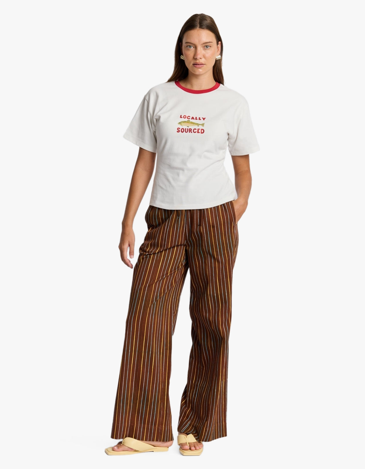 Locally Sourced Fitted Tee - Off White