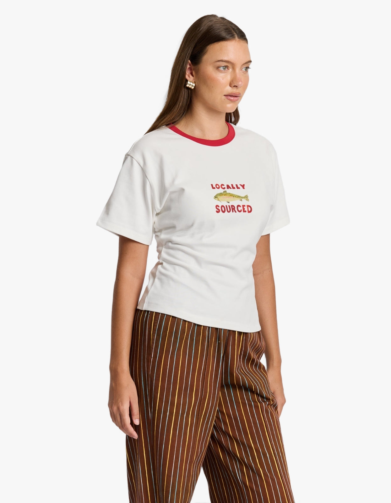 Locally Sourced Fitted Tee - Off White