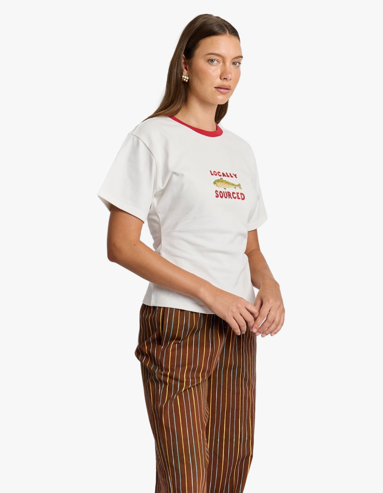 Locally Sourced Fitted Tee - Off White