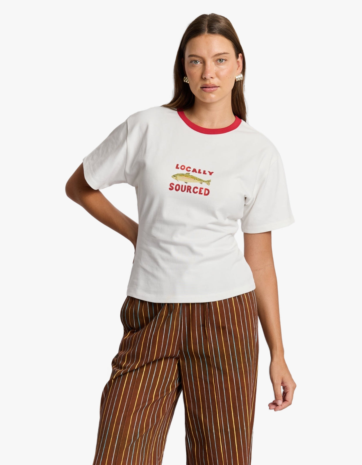 Locally Sourced Fitted Tee - Off White