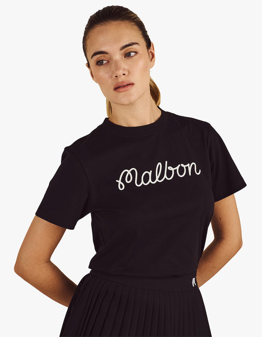 Cosette Script Tee - Black