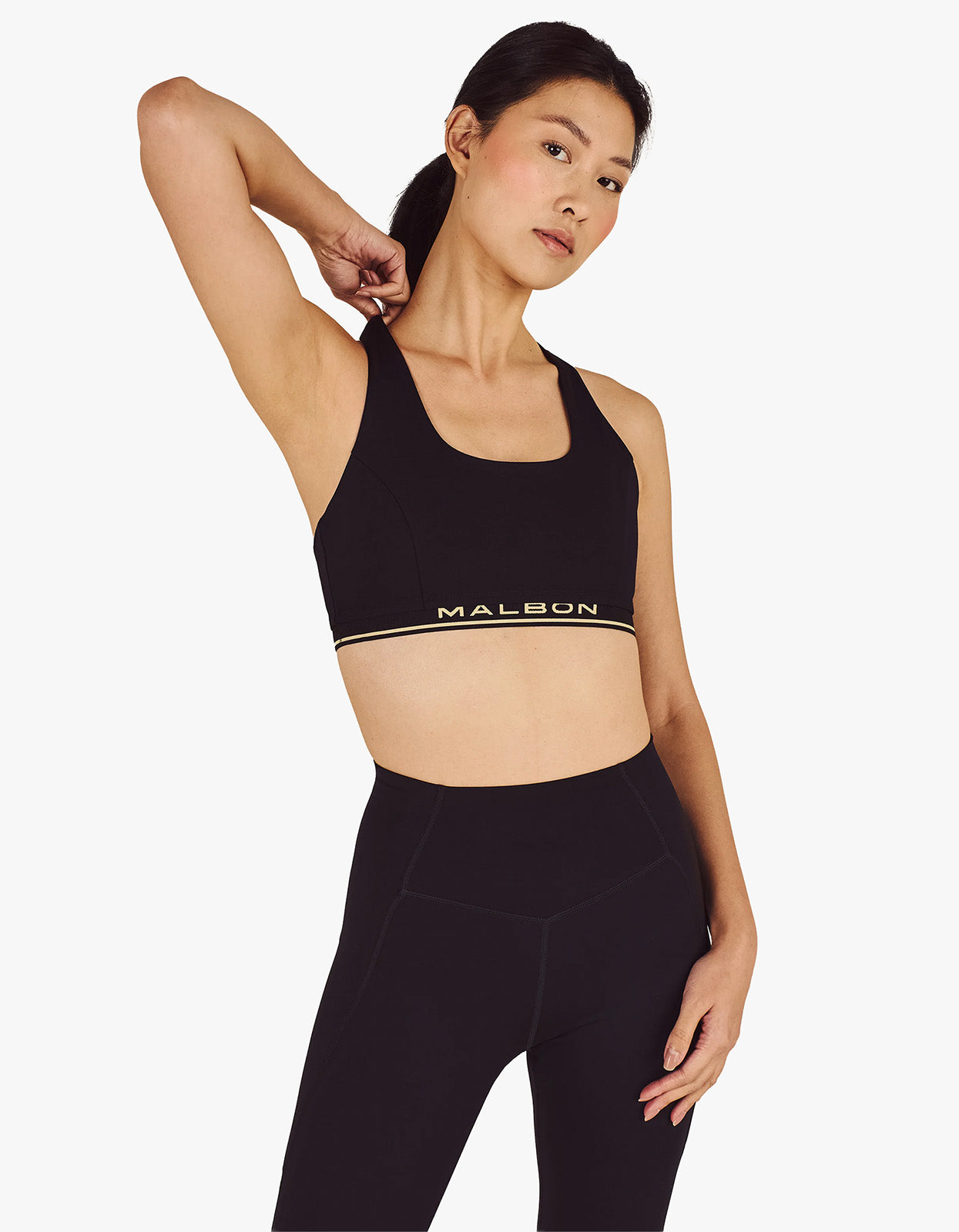 Gabriella Scoop Bra Top - Black