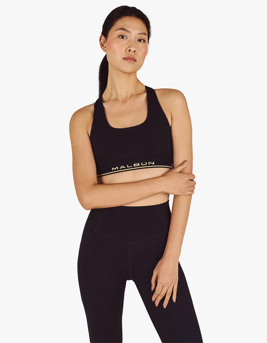 Gabriella Scoop Bra Top - Black