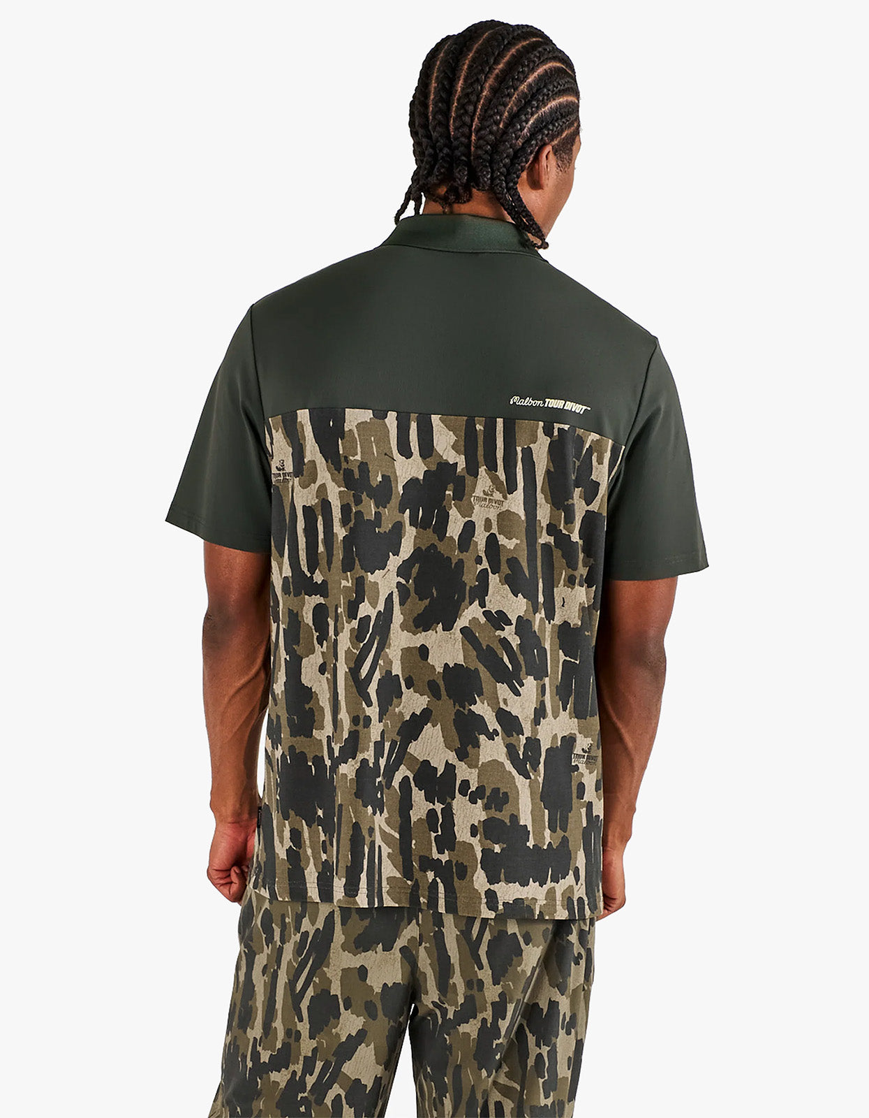 Tour Divot Camo Polo - Bark Camo