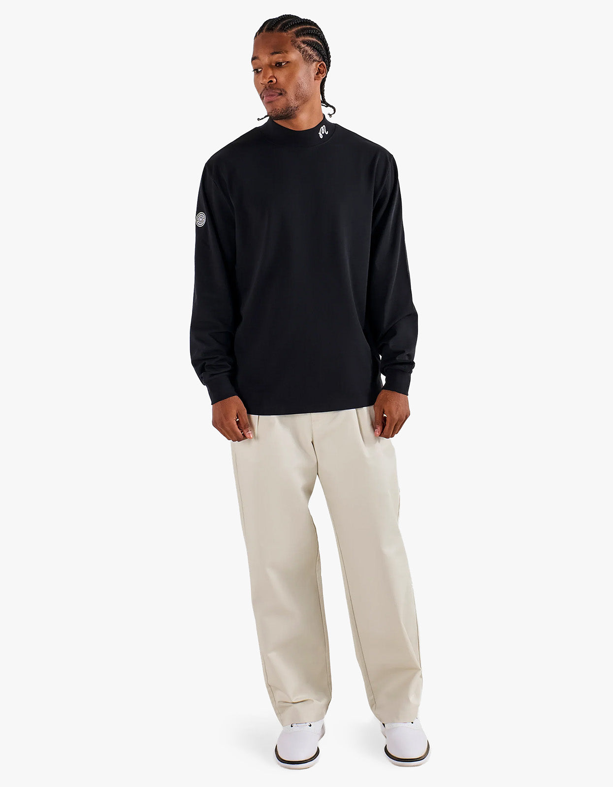 Reverse Pleat Trouser - Ivory