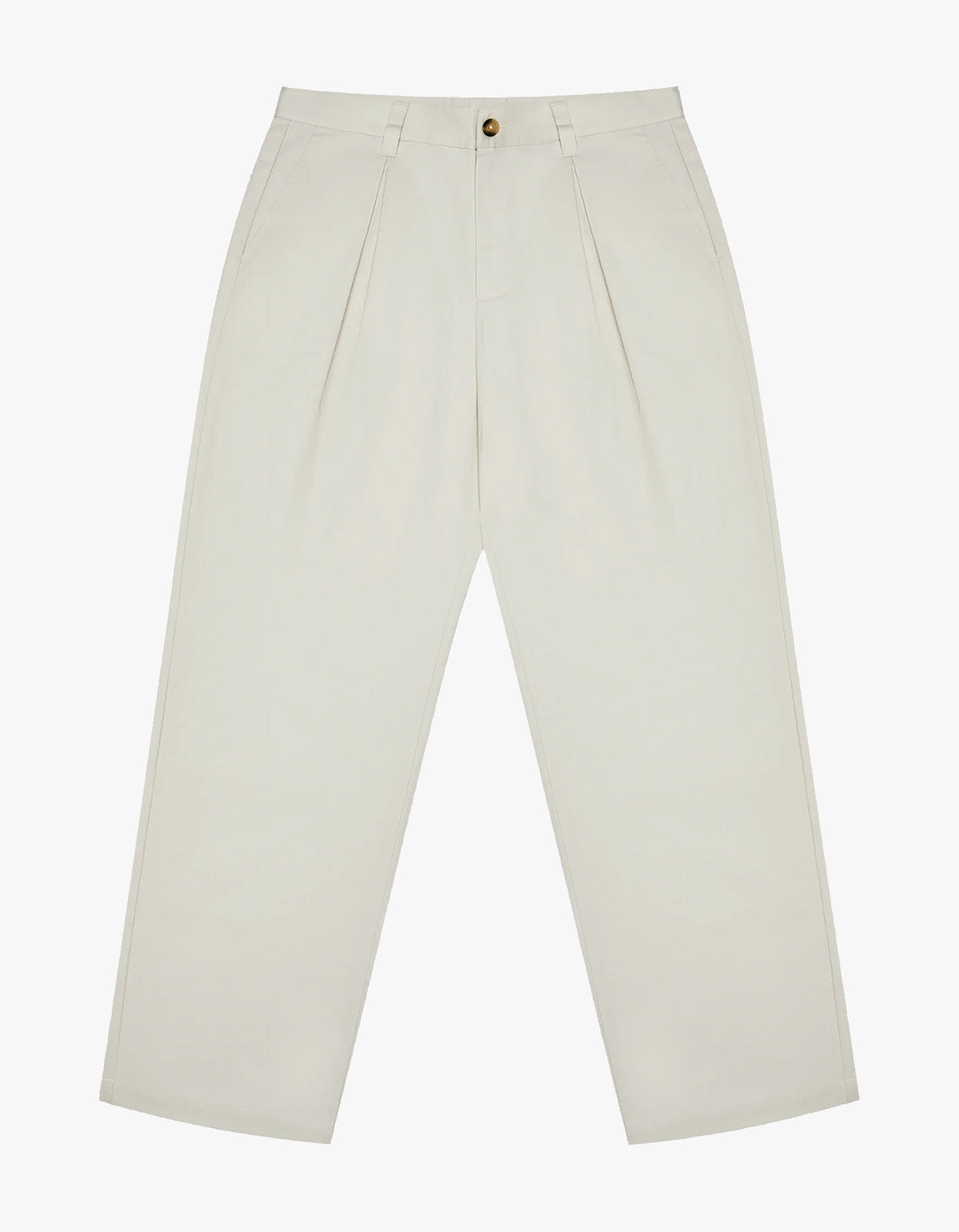 Reverse Pleat Trouser - Ivory