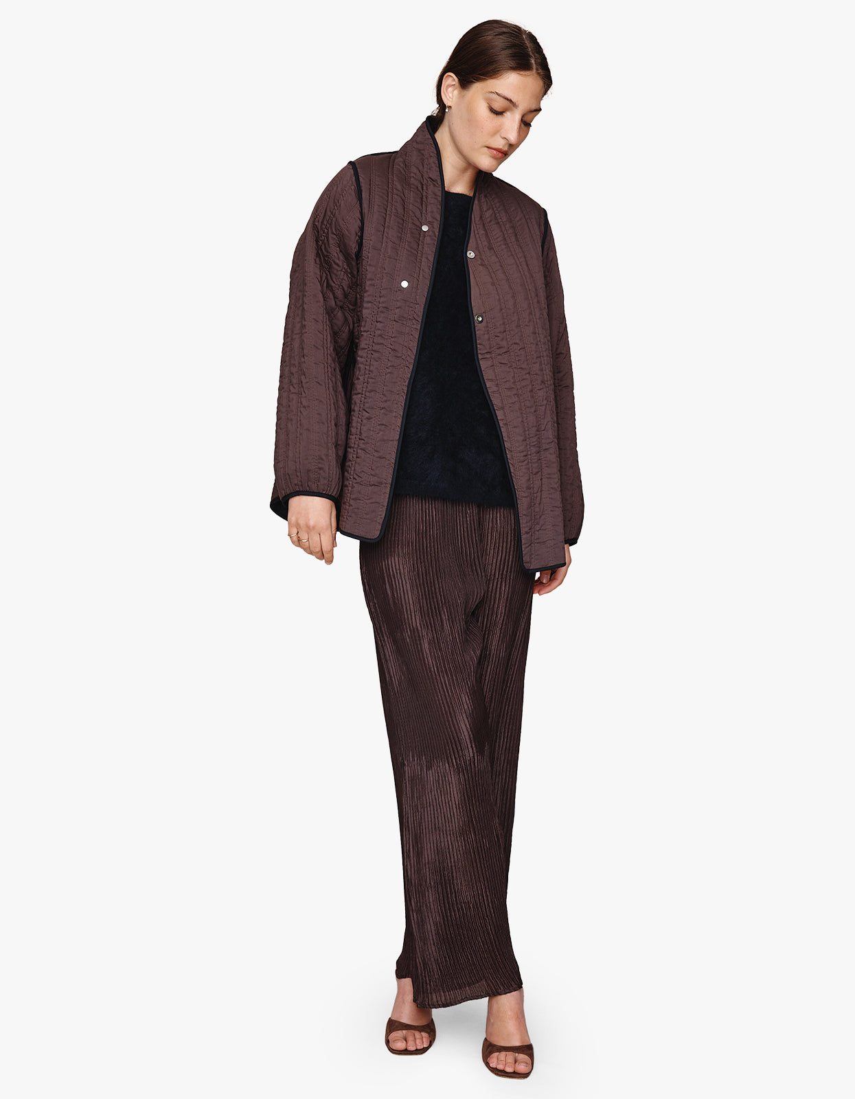 Agnes Jacket - Black/Tapenade