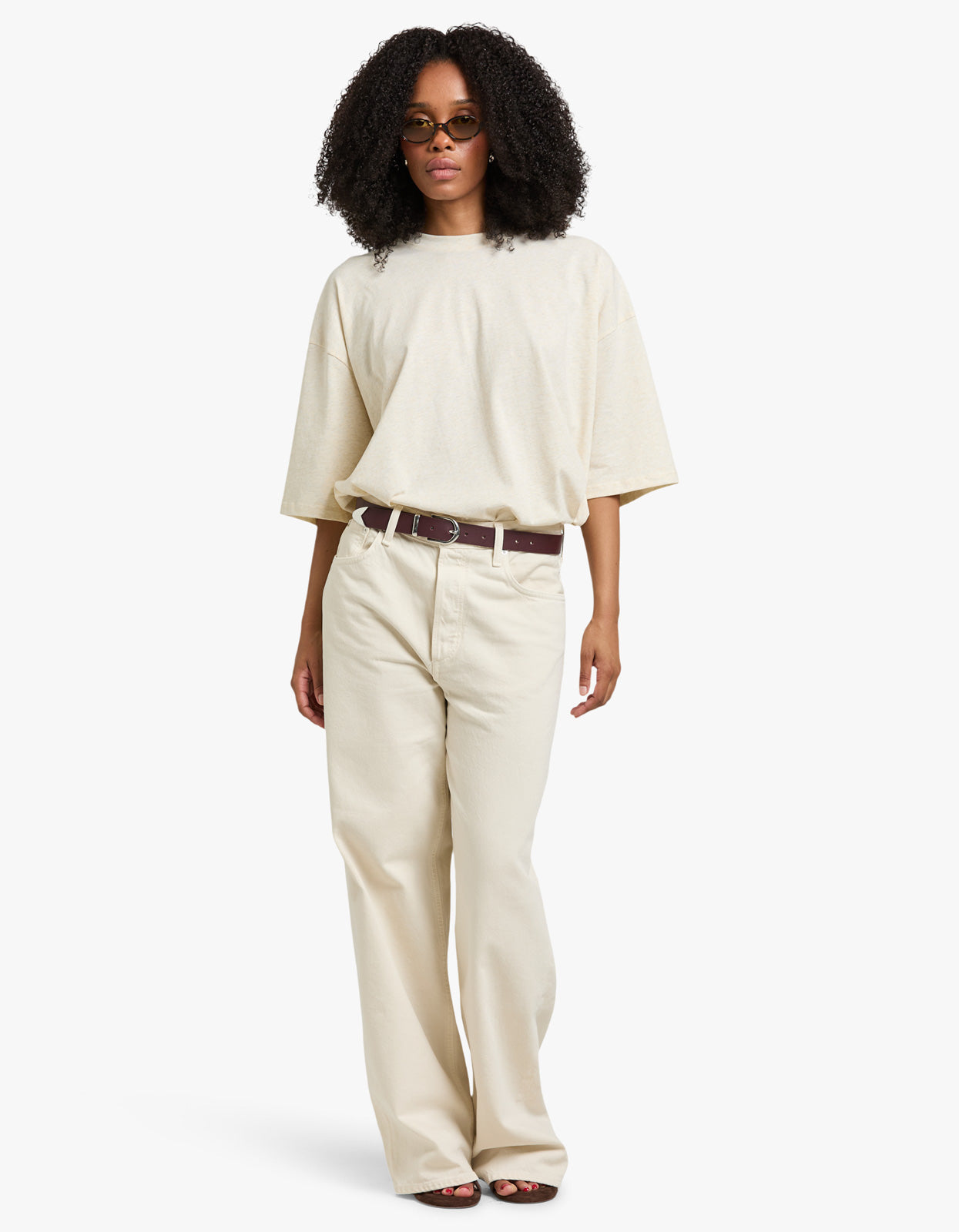 Austin Tee - Oat Marle