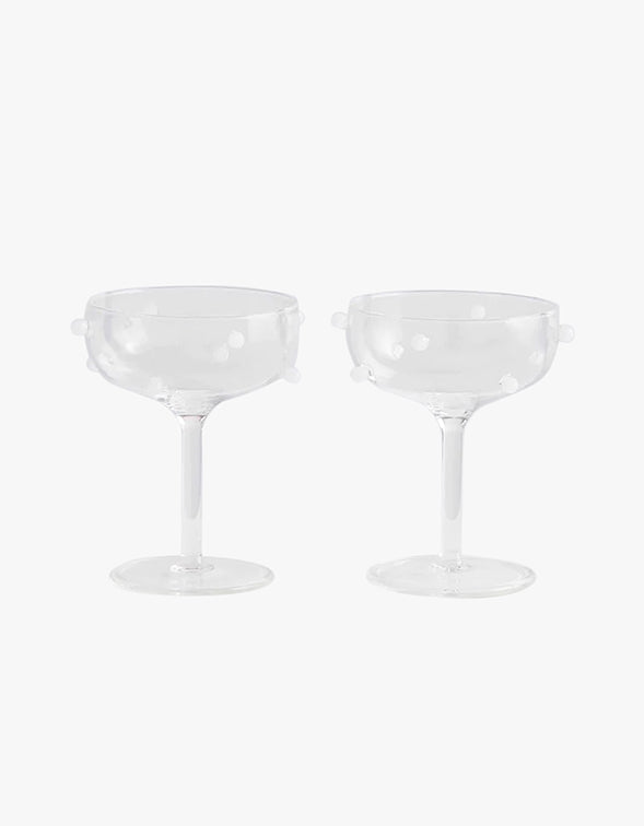 Pomponette Coupes - Clear/Opaque/White