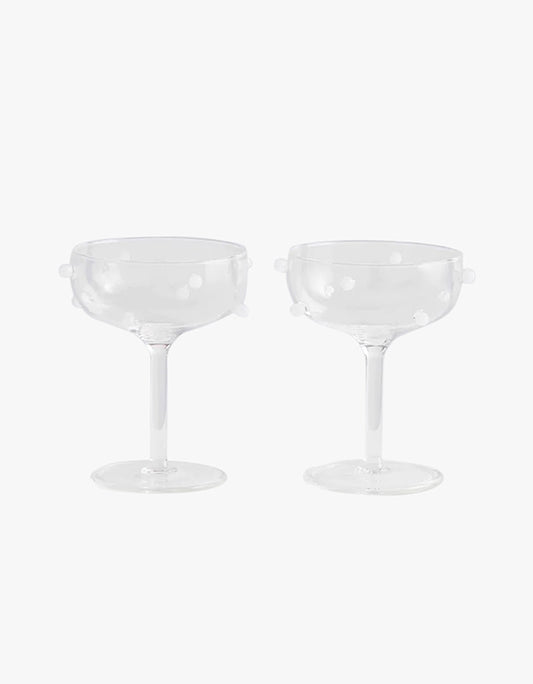 Pomponette Coupes - Clear/Opaque/White