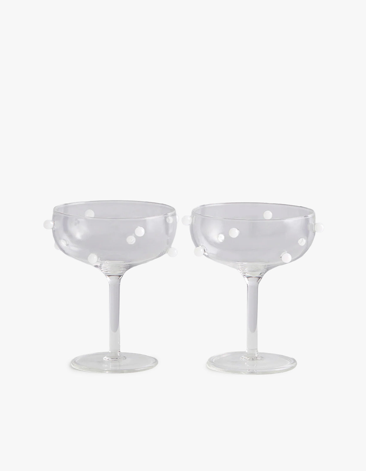 Pomponette Coupes - Clear/Opaque/White