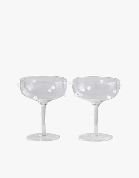 Pomponette Coupes - Clear/Opaque/White