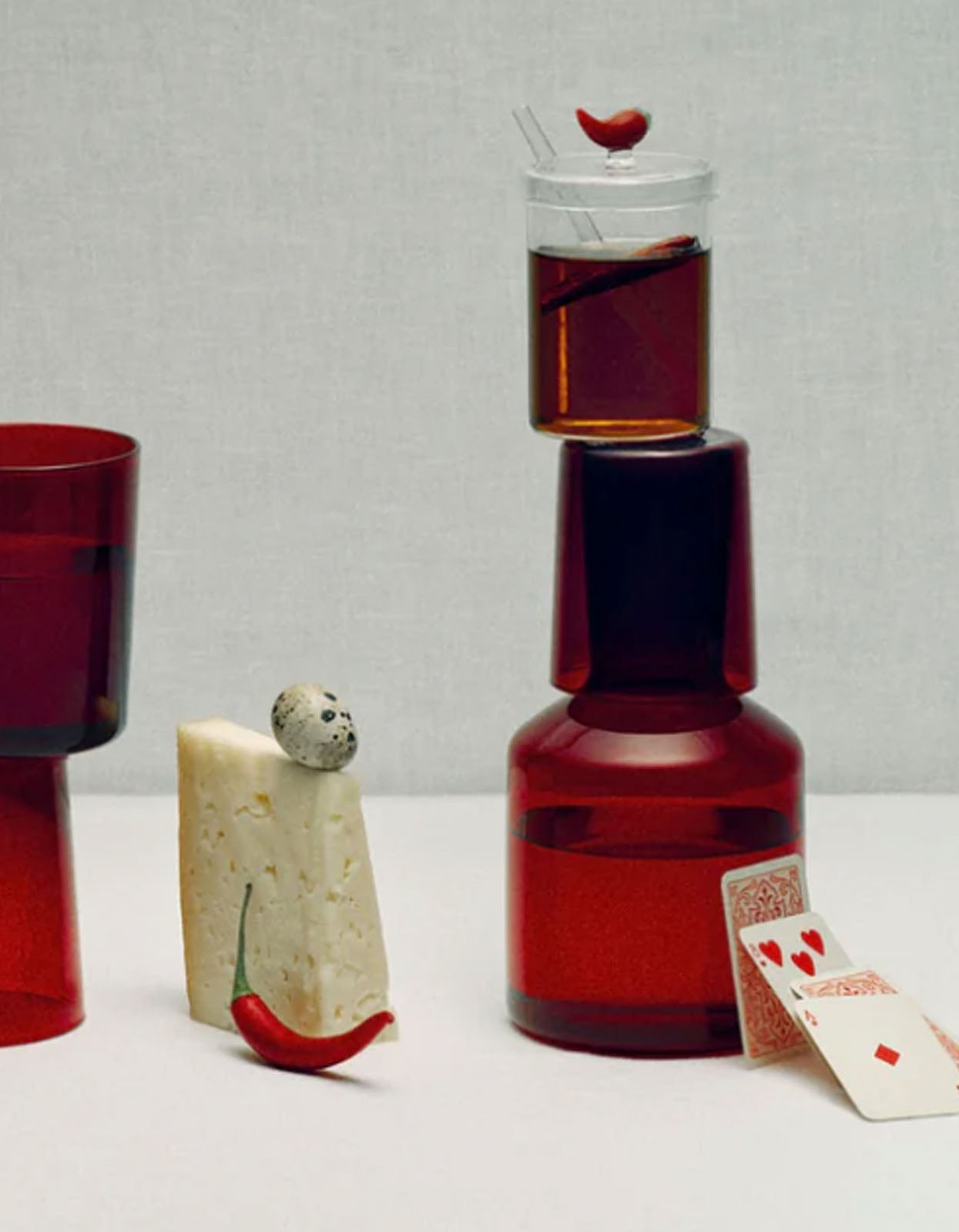 Jai Soif Carafe And Glass - Rouge