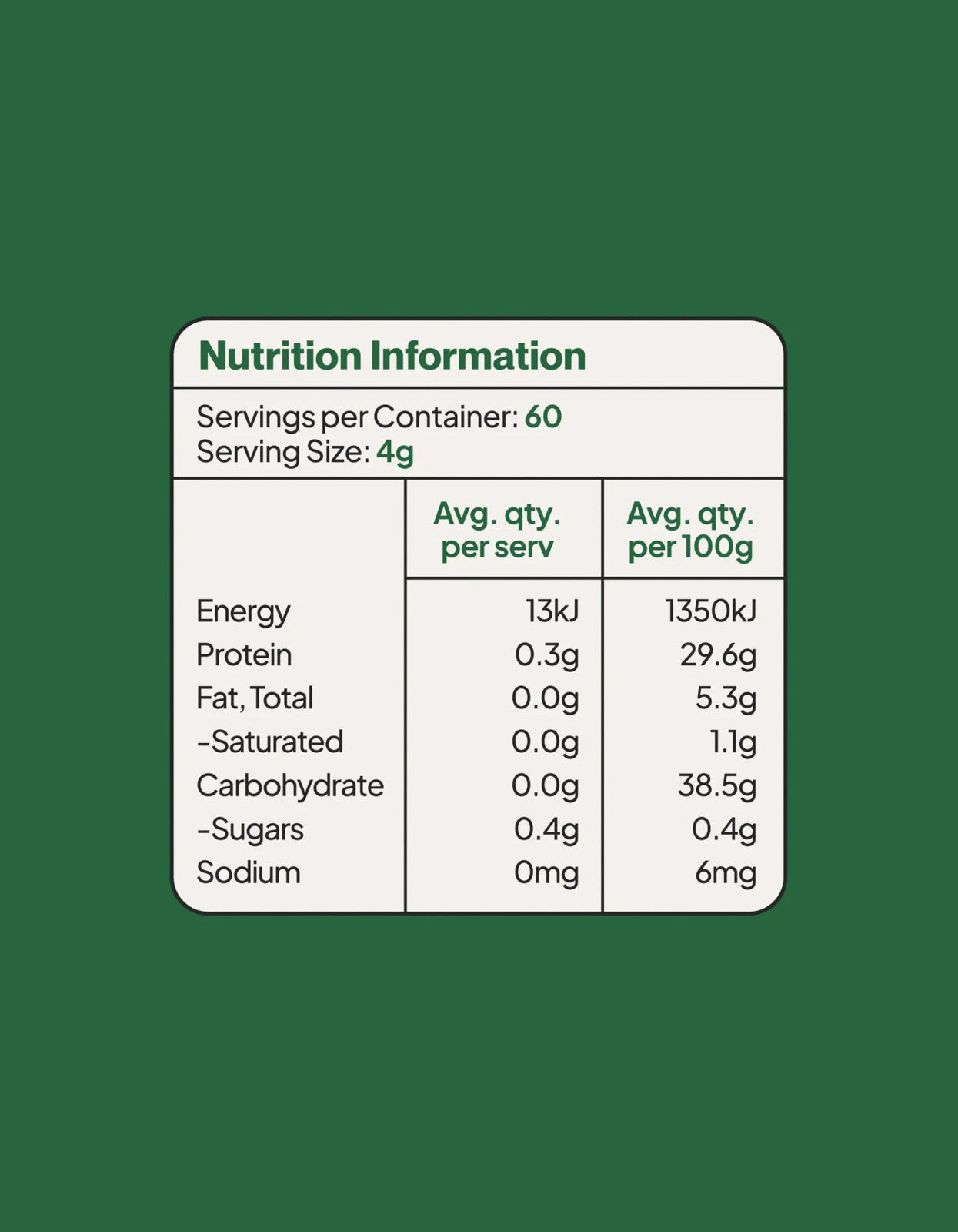 Pure Matcha Latte 60G