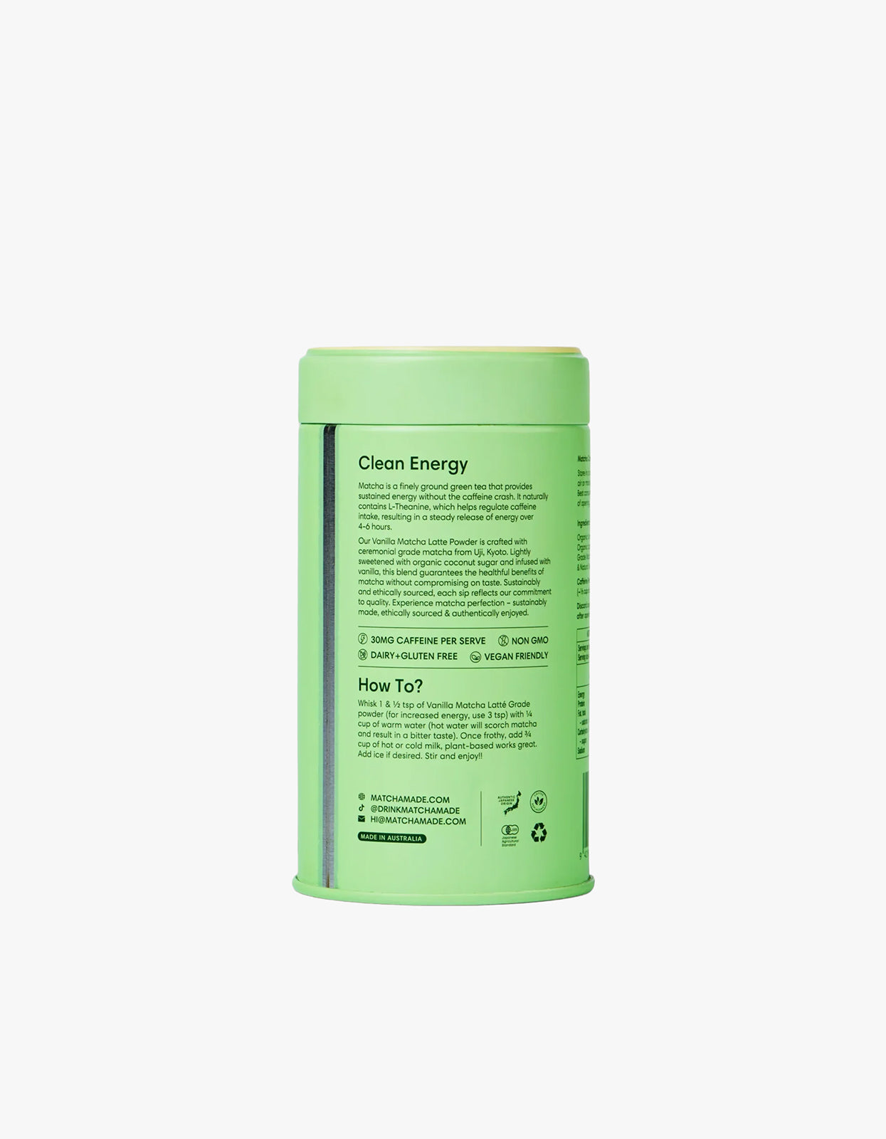 Vanilla Matcha Latte