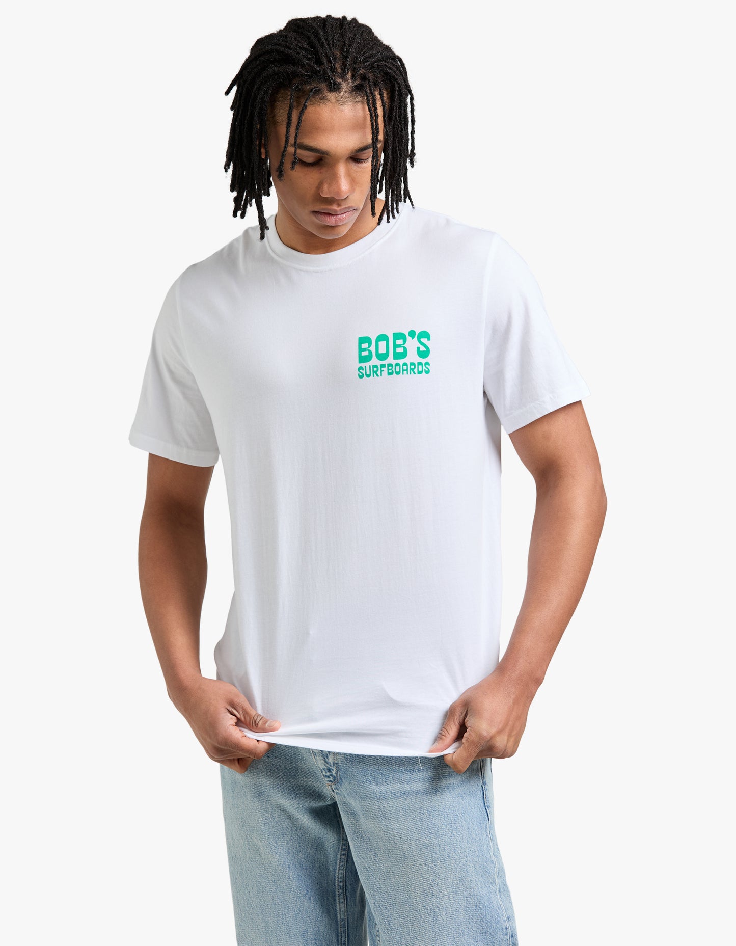 Pinched Rails Tee - White