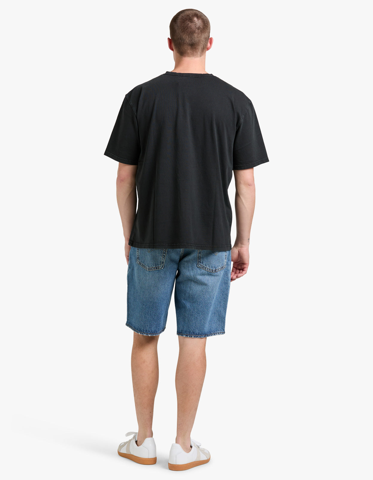 Boxy Serif Tee - Black