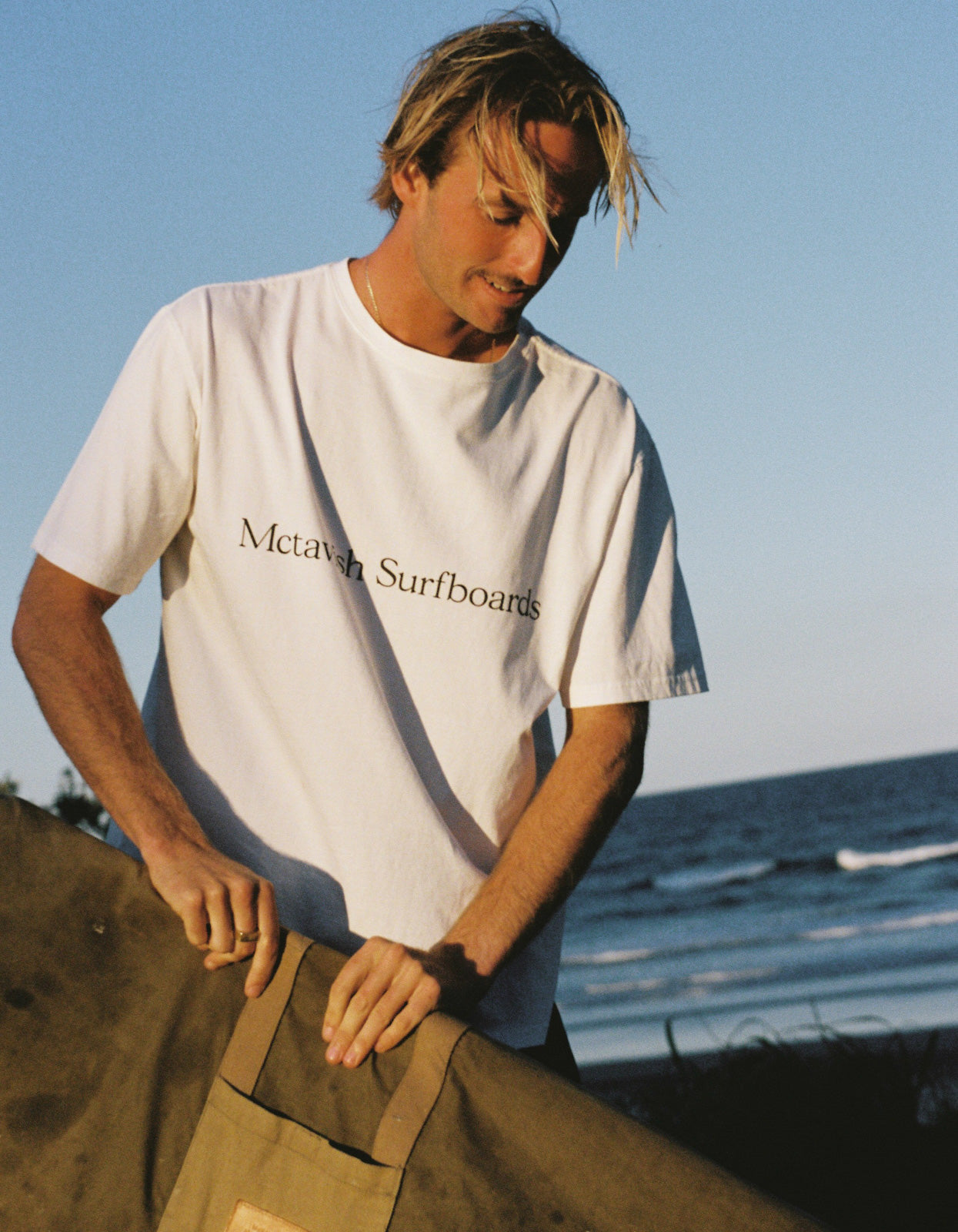 Boxy Serif Tee - White