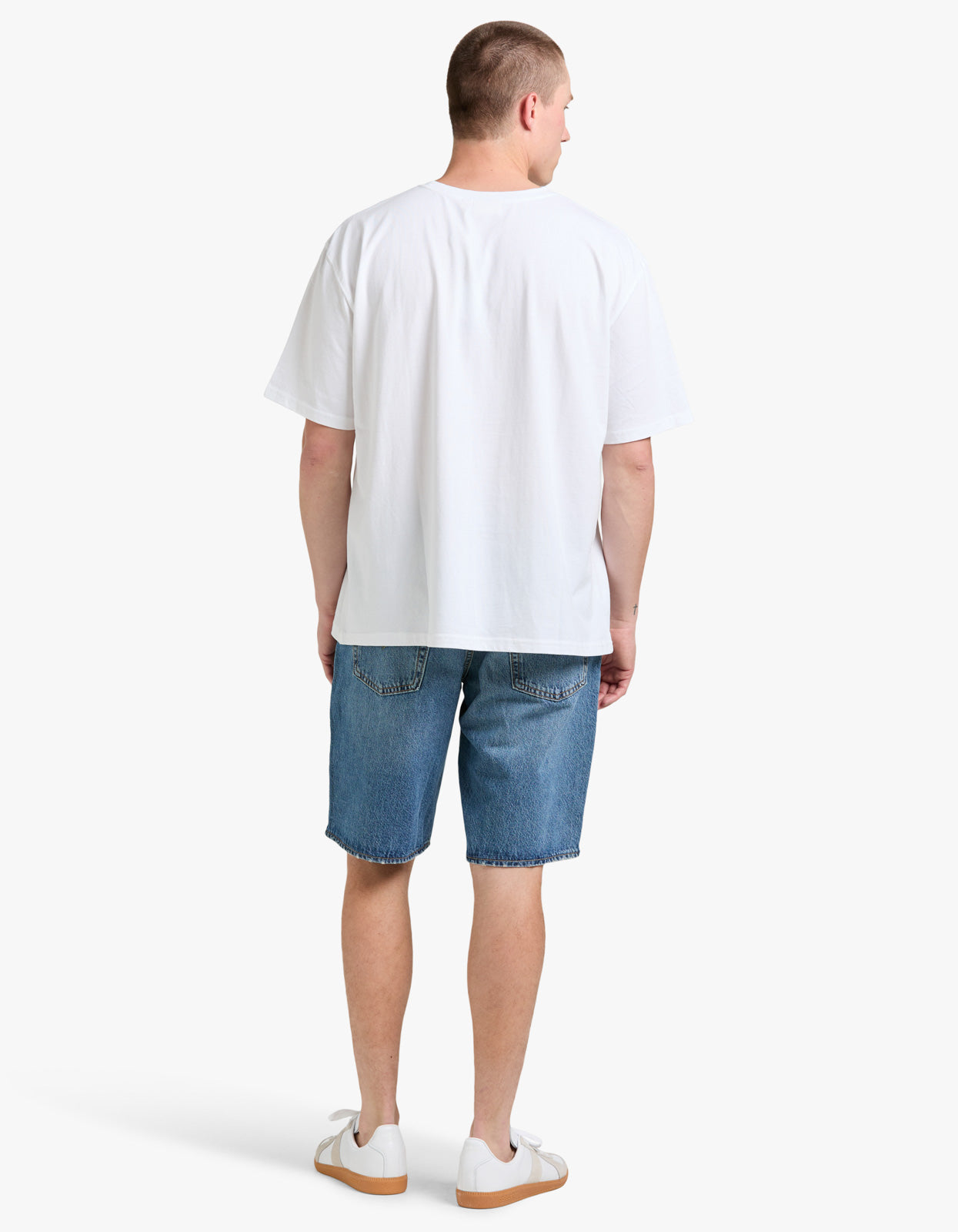 Boxy Serif Tee - White