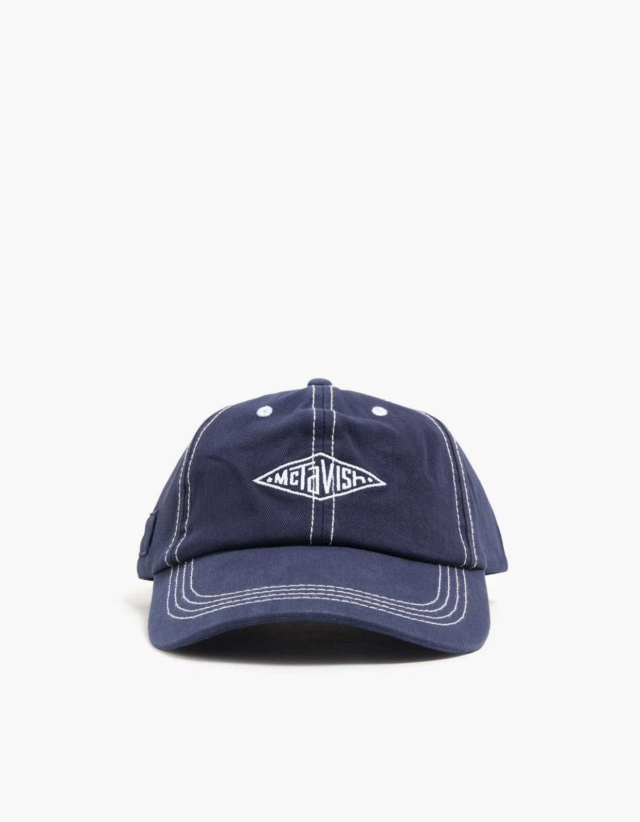 Stitched Diamond Cap - Dark Blue