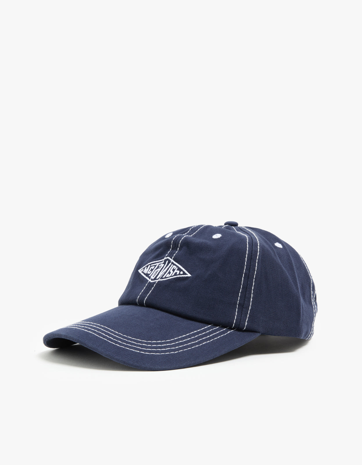 Stitched Diamond Cap - Dark Blue