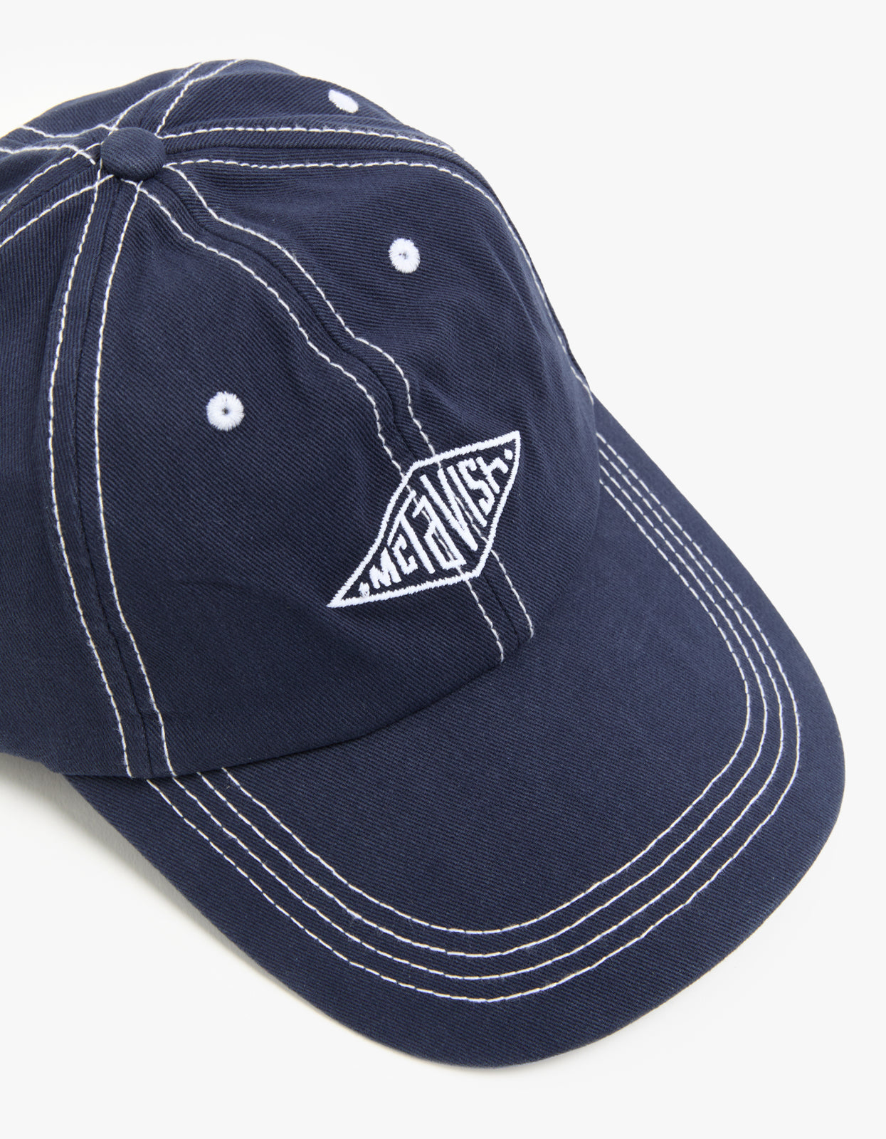 Stitched Diamond Cap - Dark Blue