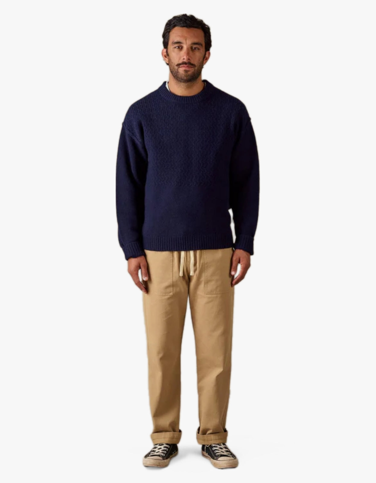 4-Way Merino Knit - Dark Blue