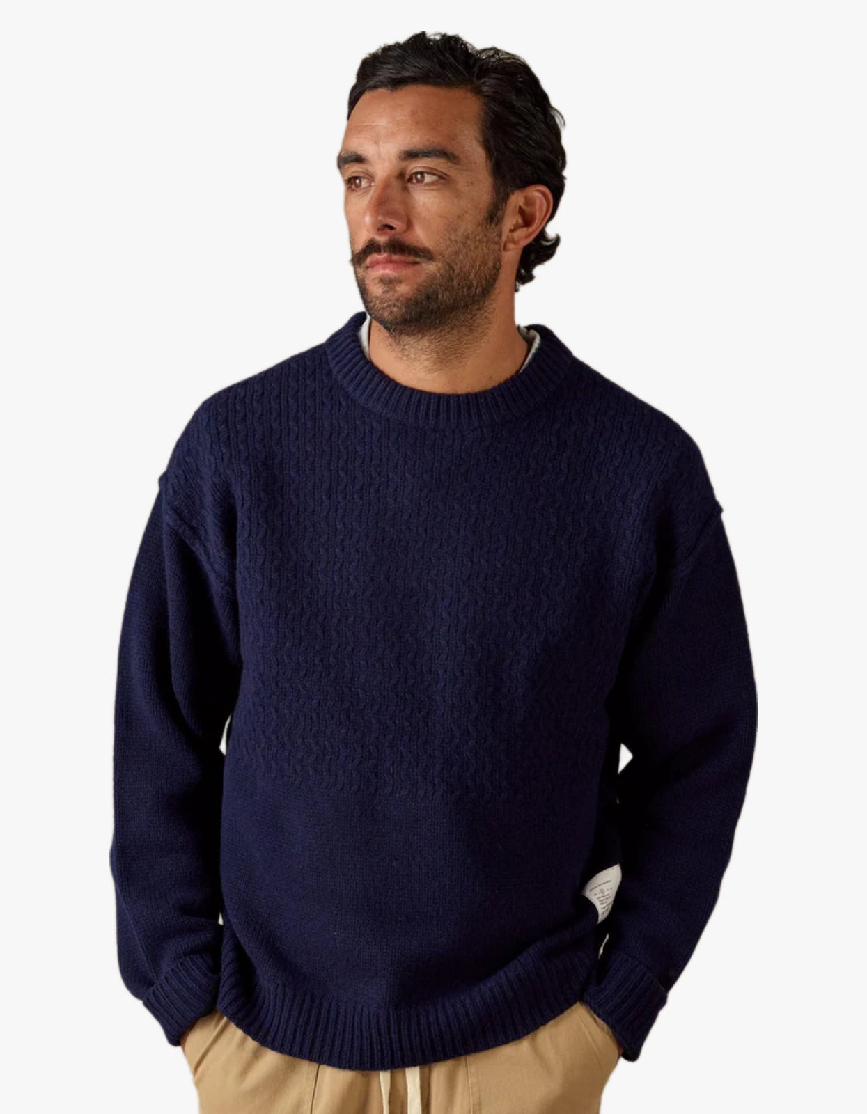 4-Way Merino Knit - Dark Blue