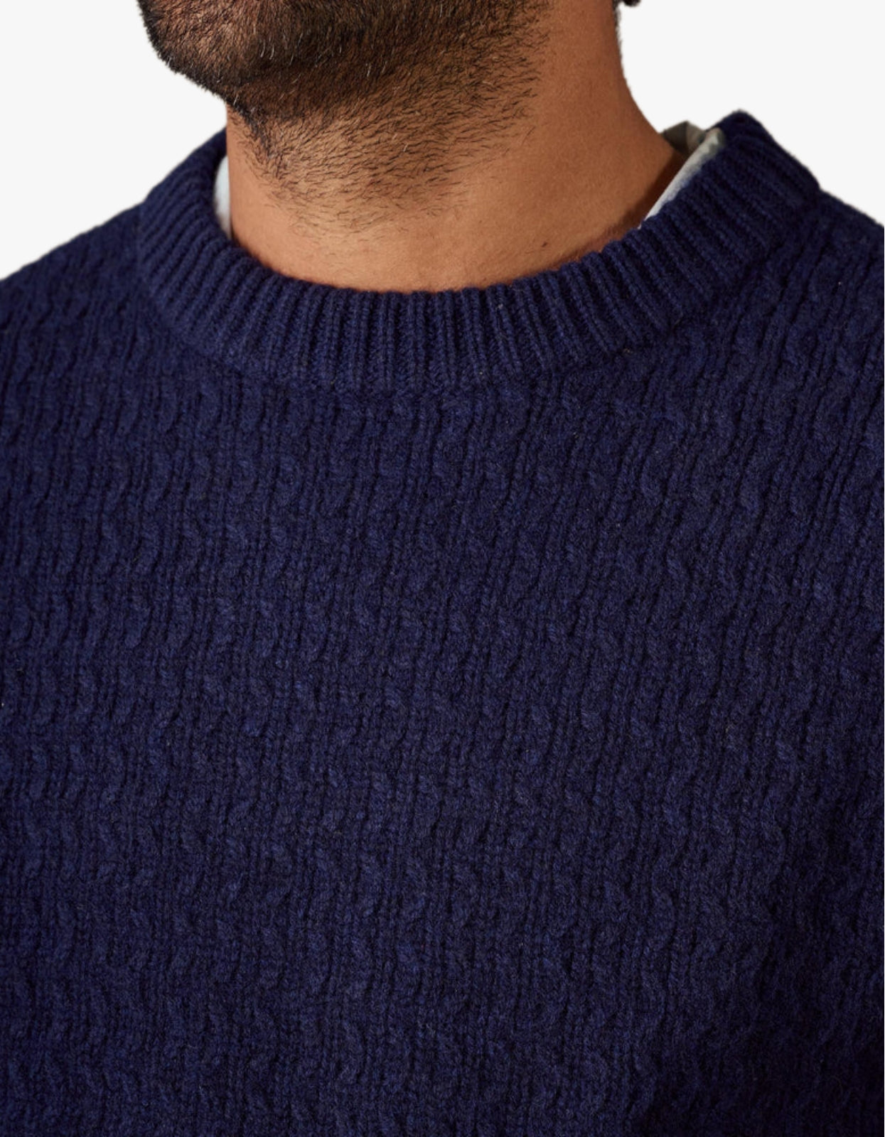 4-Way Merino Knit - Dark Blue