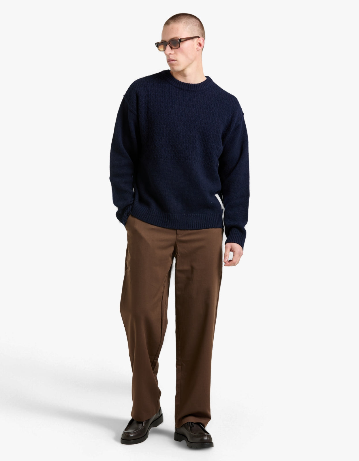 4-Way Merino Knit - Dark Blue