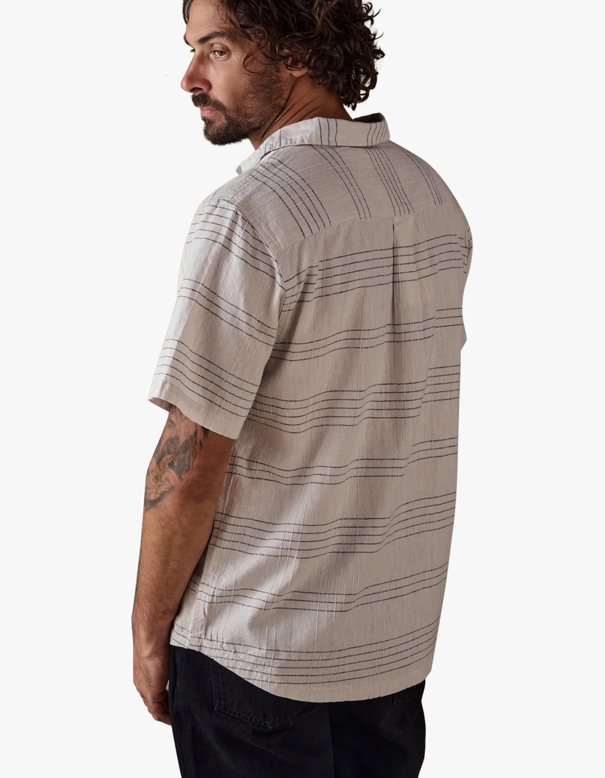 Hemp Shirt - White Multi
