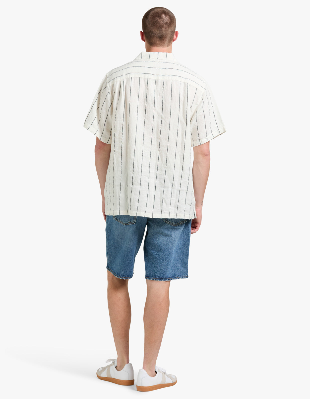 Linen Stripe Shirt - White Multi