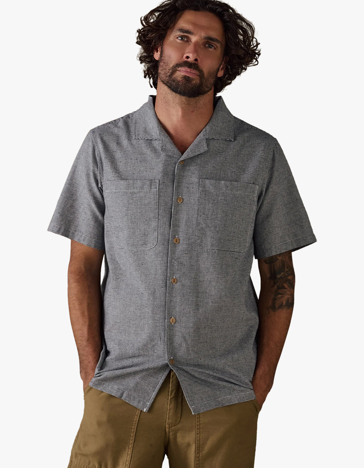 Camp Collar Shirt - Black Multi