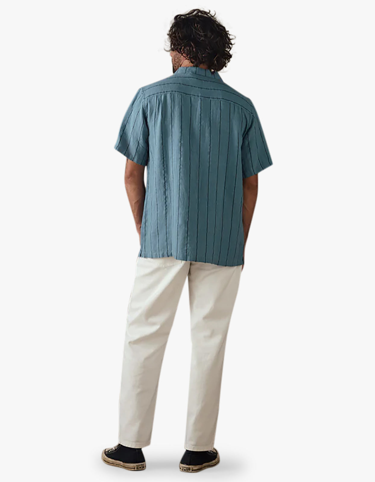 Linen Stripe Shirt - Blue Multi