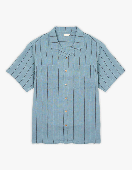 Linen Stripe Shirt - Blue Multi