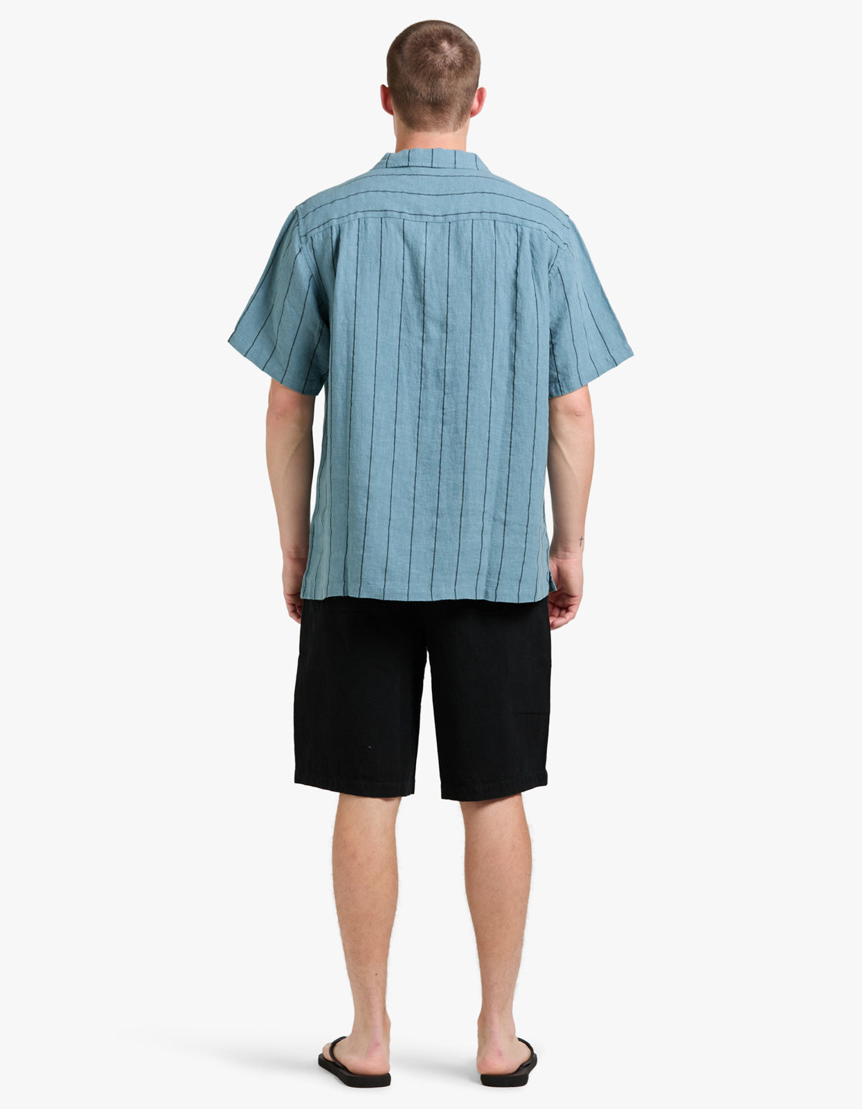 Linen Stripe Shirt - Blue Multi