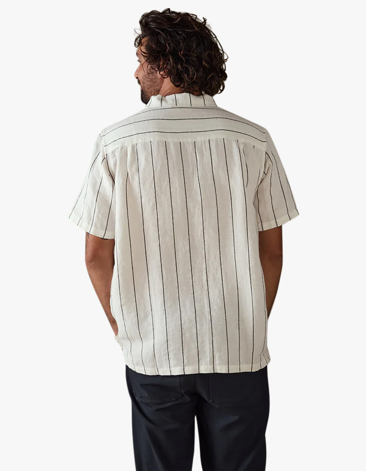 Linen Stripe Shirt - White Multi