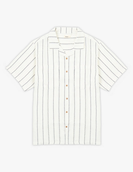 Linen Stripe Shirt - White Multi