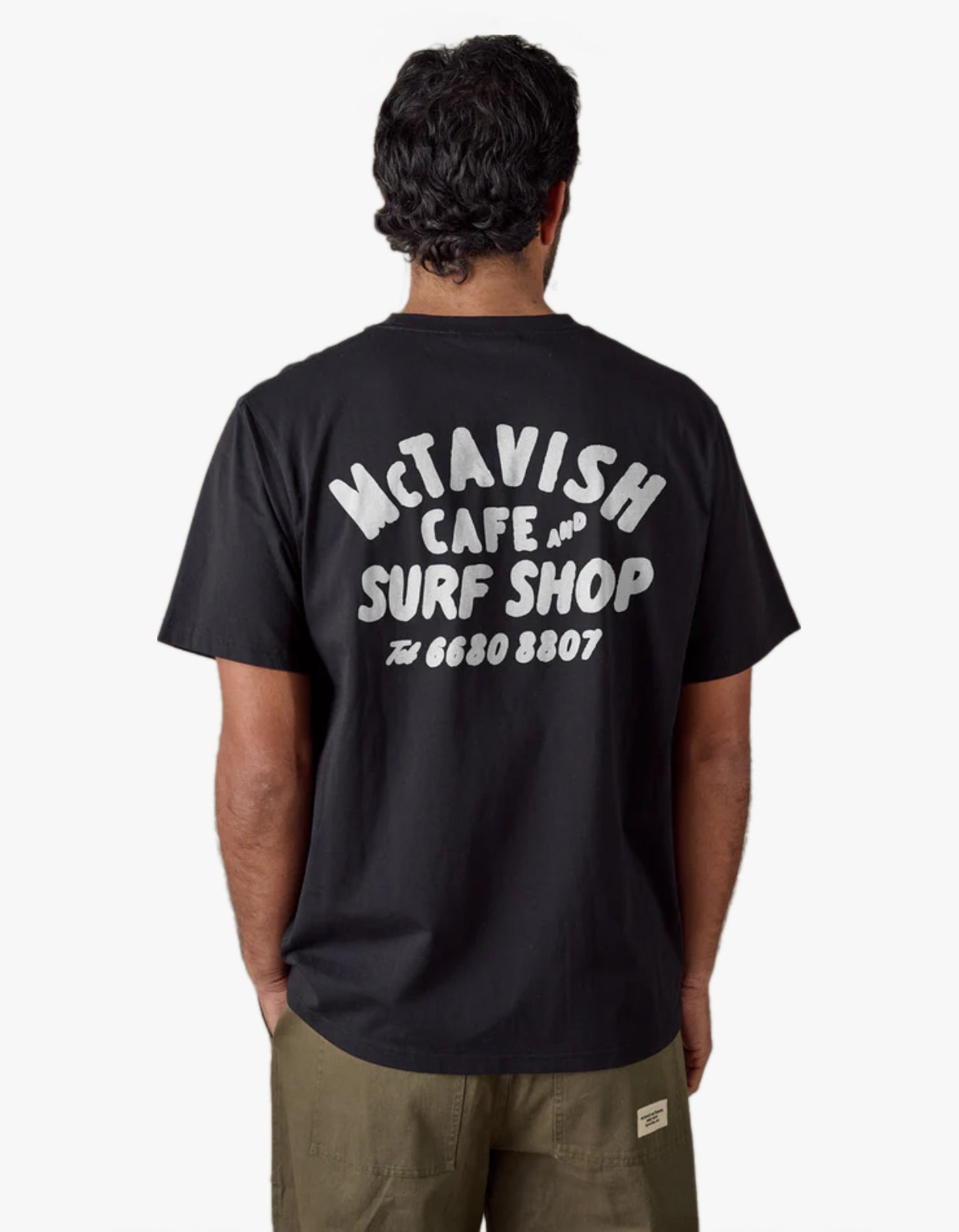 Surf Shop Cafe Tee - Black