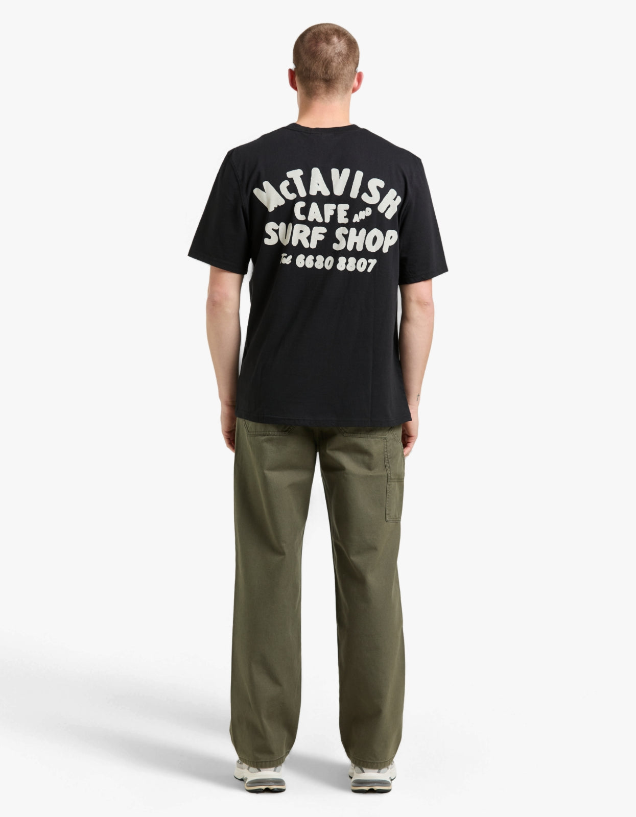 Surf Shop Cafe Tee - Black